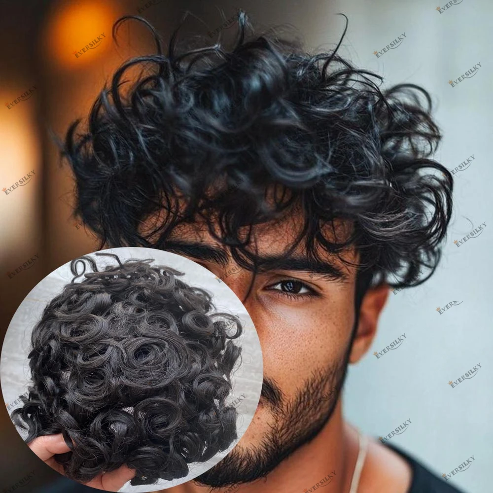 

Накладка для волос из натуральных кудрявых человеческих волос 28 мм, на полной кожаной основе, оттенки 1B80, 1B65, 1B50, цвет солено-перечный, протез для замещения волос, парик