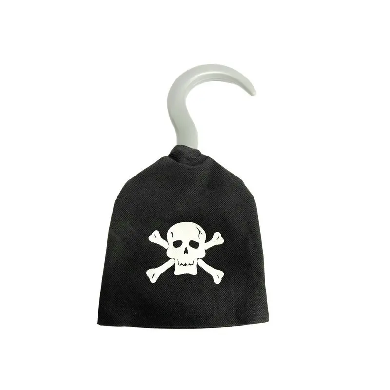 Accesorios de Disfraz de Pirata, 8 Piezas: Parche para Ojo, Gancho, Pistola, Espada, Brújula, Telescopio, Parche para Ojo, Accesorios para Fiesta