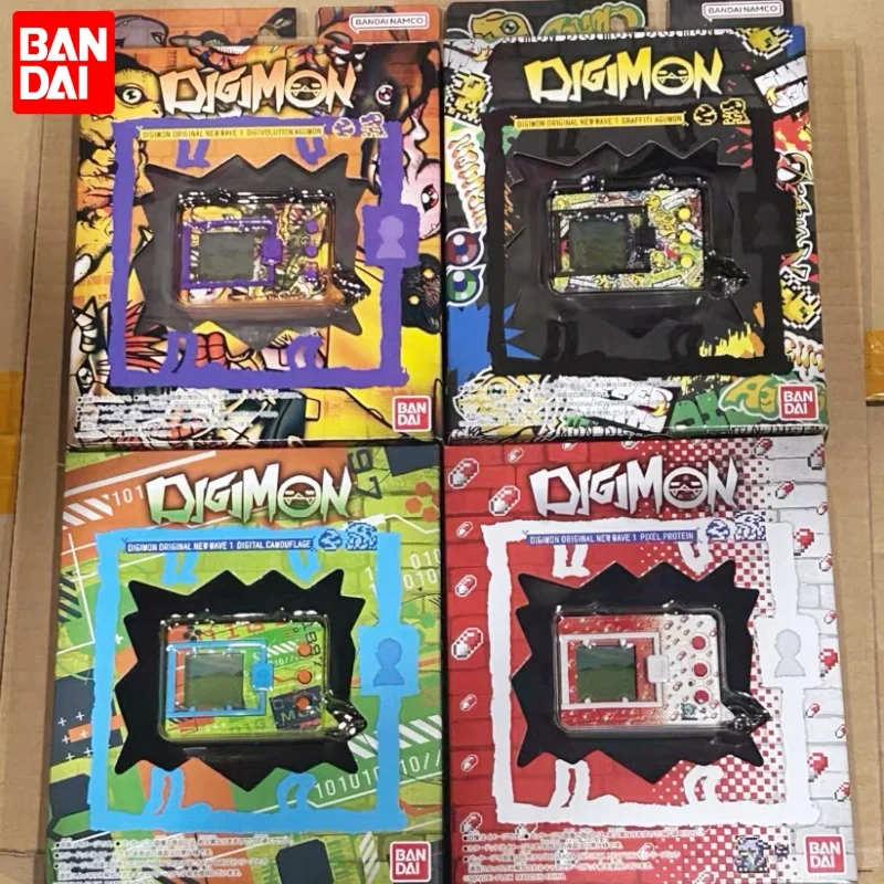 

New Bandai Original Digimon Digivice New Wave 1 Agumon Digital Monster Raising Device Portable Electronic Pet Keychain Toy Gift