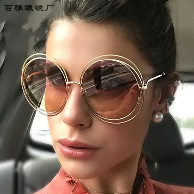 

2022 round ultra high quality sunglasses golden men's / women's general designer glasses trend luxury goggles Sunglasses UV400