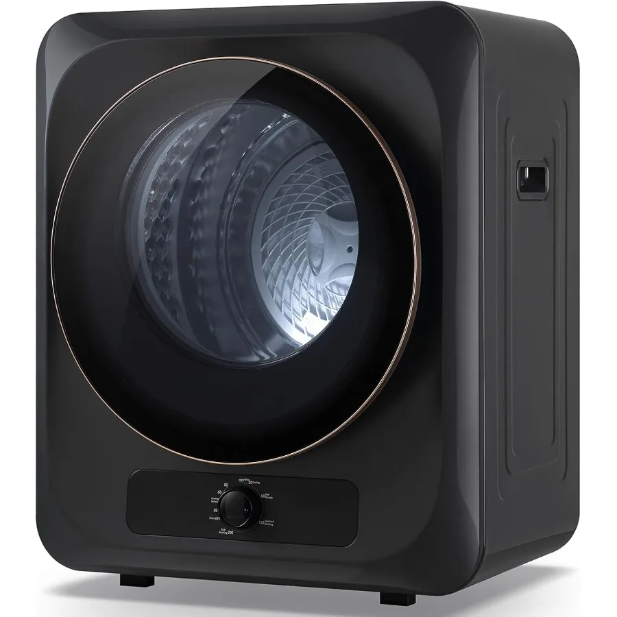 Secador portátil de 10 libras, secador de ropa eléctrico compacto de 110V para lavandería, apartamento, RV, vida, carga frontal, Mini secadora apilable con 5