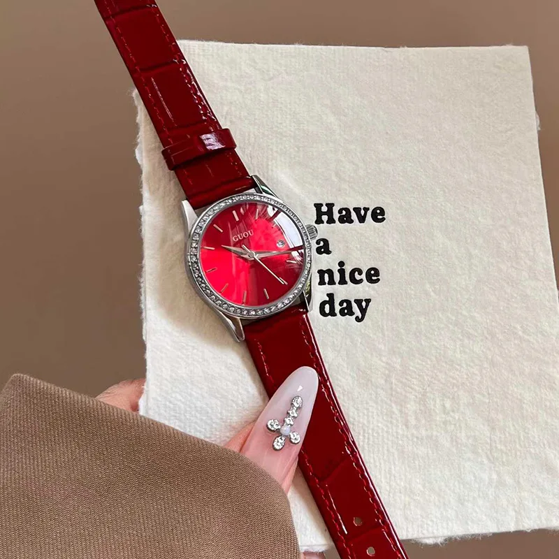 

Stylish New Trendy Women'S Watch, Korean StyleSimple And Casual, Suitable For Students A Trendy Quartz Watch, A Gift For Women.