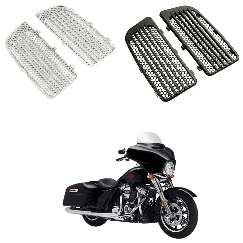 Motorcycle Radiator Grills For Harley Water Cooled System Touring Road King Electra Glide Street Glide 2014-2018