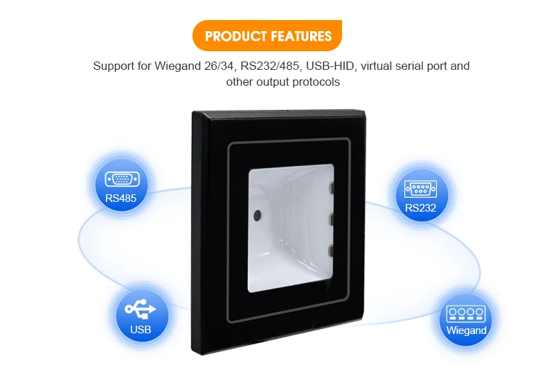 RAKINDA RD005 IP65 Grade RFID Access Control WIFI Wireless Door Access Control System Card QR CODE SCANNER IC CARD READER