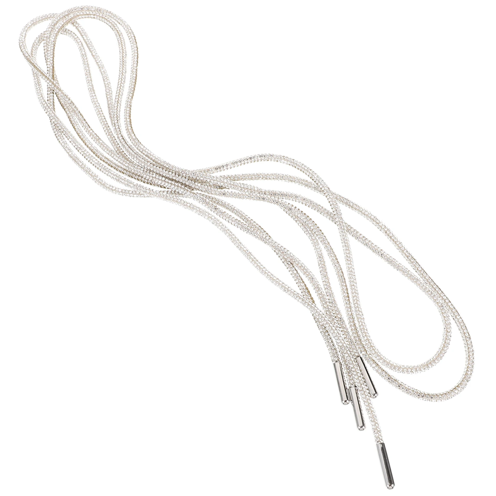 

1pcs 1 Pair White Crystal Rhinestone Shoelaces for Sneakers Casual Sport Shoe Crystal Shoe Laces Ties Glitter Accessories