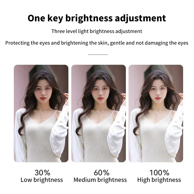 ‌Multi-Device Clip-On LED Light – Ring Light for iPhone, Samsung, POCO with Video/Flashlight Modes