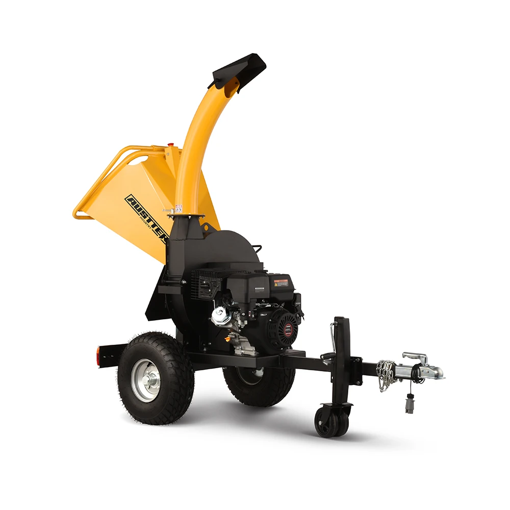 ATV Type  Engine 15hp Wood Chipper Shredder Petrol Powered Wood Crusher Drum Tree Wood Chipper Machine