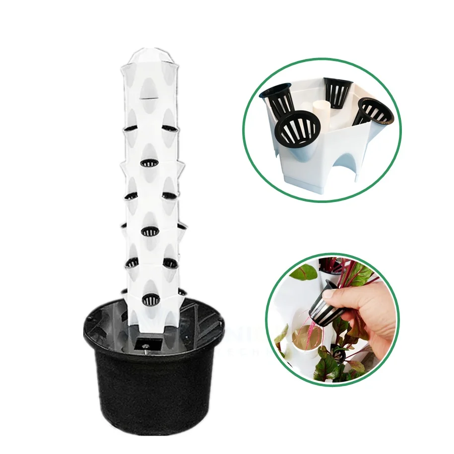 Home Garden Petal Towers Growing Greenhouse Cultivation Soilless Planting Vertical Hydroponic Growing System