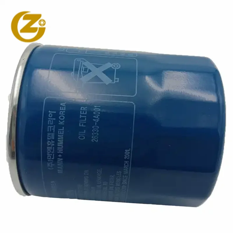 26330-4A001 مصنع الجملة قطع غيار عالية الأداء فلتر زيت محرك الديزل 26330-4A001 لشركة هيونداي/كيا #4