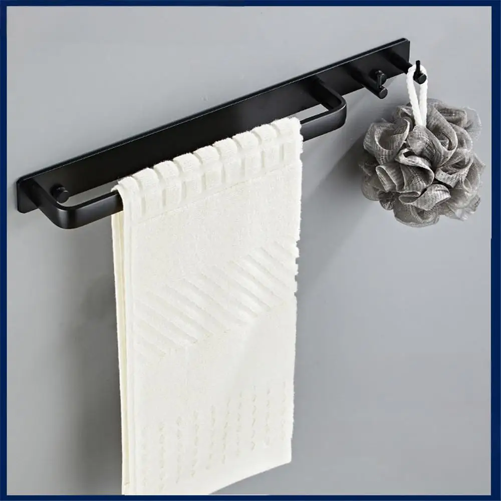 

Космическая алюминиевая вешалка для полотенец с крючком, крючок для креативной одежды, многофункциональный черный крючок стержнем