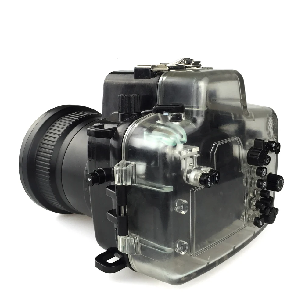Seafrogs 130FT/40M Underwater Depth Diving Case For Canon 70D 550D 600D 18-55mm Lens Waterproof Camera Housing Cover Box