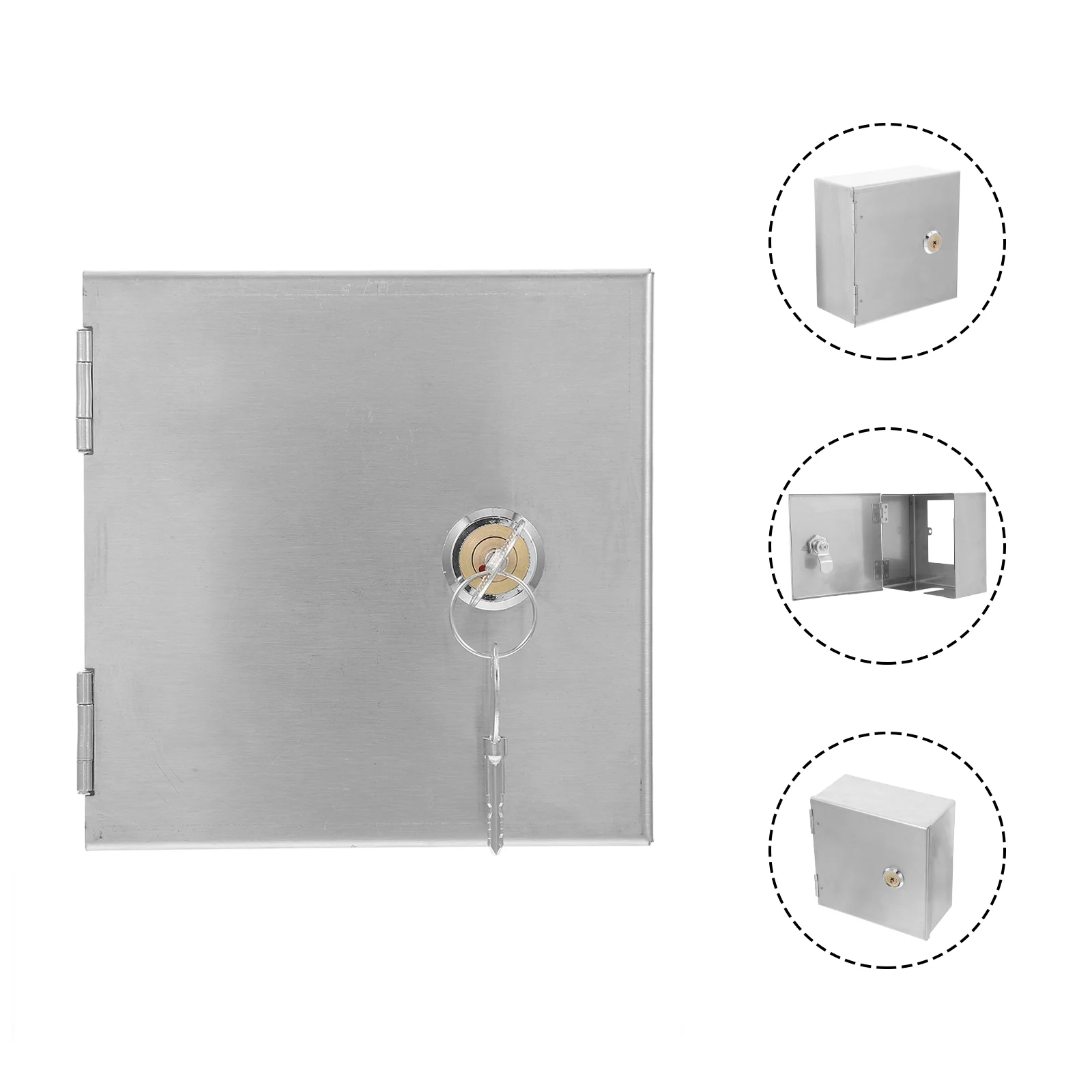 Power Socket Box Electrical Outlet Boxes Silver Cord Cover
