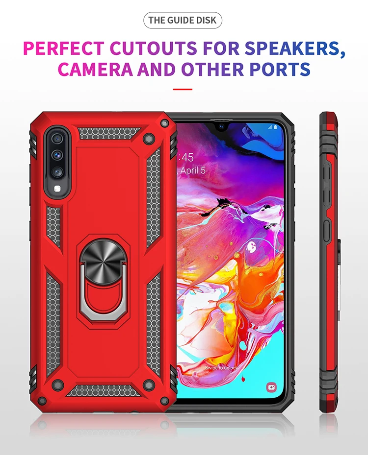 Military Grade Drop Proof Protection Case With Kickstand For Samsung Galaxy A10 A20 A30 A50 A70 A10S A20S A10E A20E Case