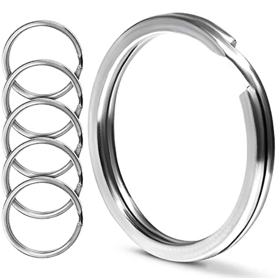 

CREST Surgical and Marine Grade Stainless Steel Split Ring for Keychains SS316L Key Rings for Car Keys