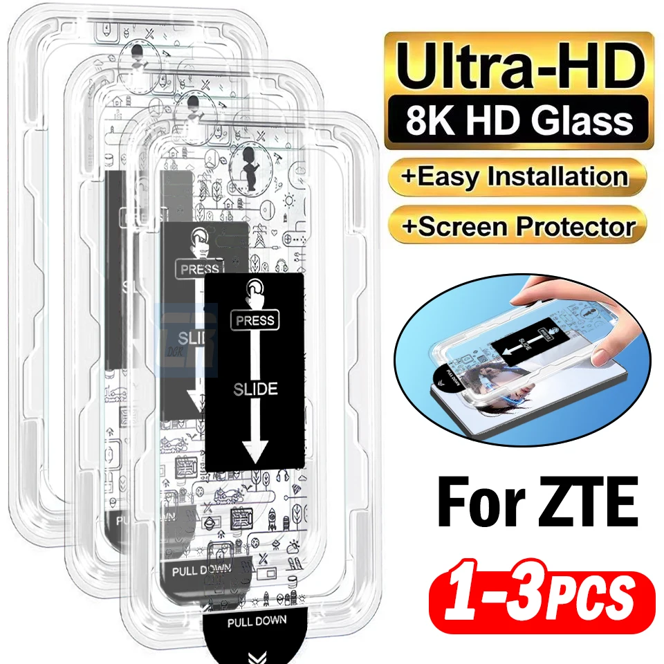 1-3Piece Screen Protector For ZTE Nubia RedMagic 11S Pro+ 11 Air Oleophobic Coating Easy Installation Dust-Free Tempered Glass