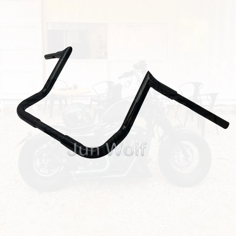 

Motorcycle Ape hanger handlebars 32mm 12" 14" 16" inch black/chrome rough-hewn high handle for Harley Street Glide 07-23