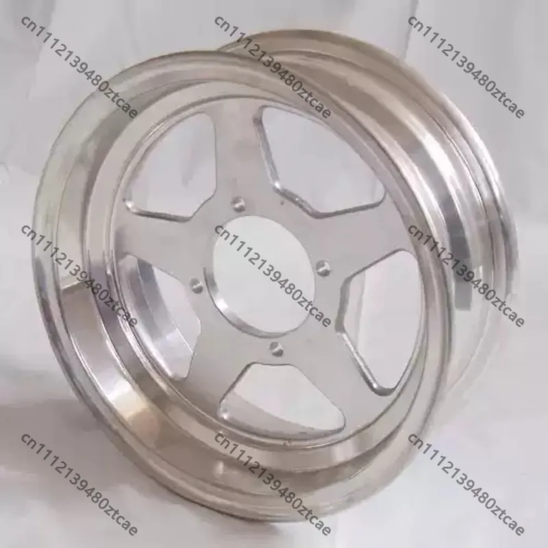 10 Inch Tubeless Aluminum Alloy Wheel Rim, Motorcycle Modified Vacuum Wheel Rim Replacement Upgrade Accessories