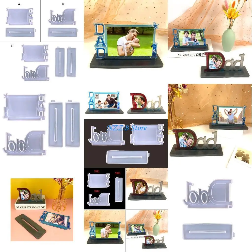 

T21F эпоксидная кристаллическая смола силиконовая форма звезда фоторамка декоративная форма для DIY Craft