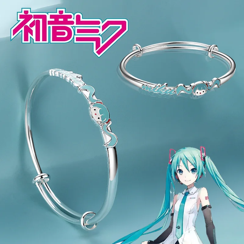 Hatsune Miku Anime Bracelet Women Cartoon Adjustable Bracelets Fashion Creative Jewelry Accessories Girls Birthday Gifts Toys