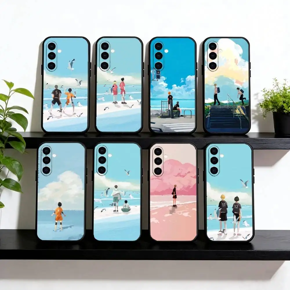 

Kitty Phone Case Black Silicone Soft For Samsung Galaxy A73,A72,A71,A70,A53,A52,A51