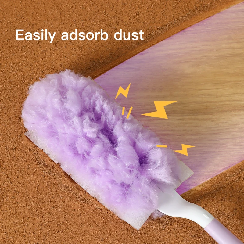 استبدال منفضة الغبار الكهروستاتيكية، لا حاجة للتنظيف، منفضة الغبار التي تستخدم لمرة واحدة، أداة إزالة غبار السيارة المنزلية، بدون كهرباء، أداة إزالة الغبار، تنظيف غبار الزاوية #1