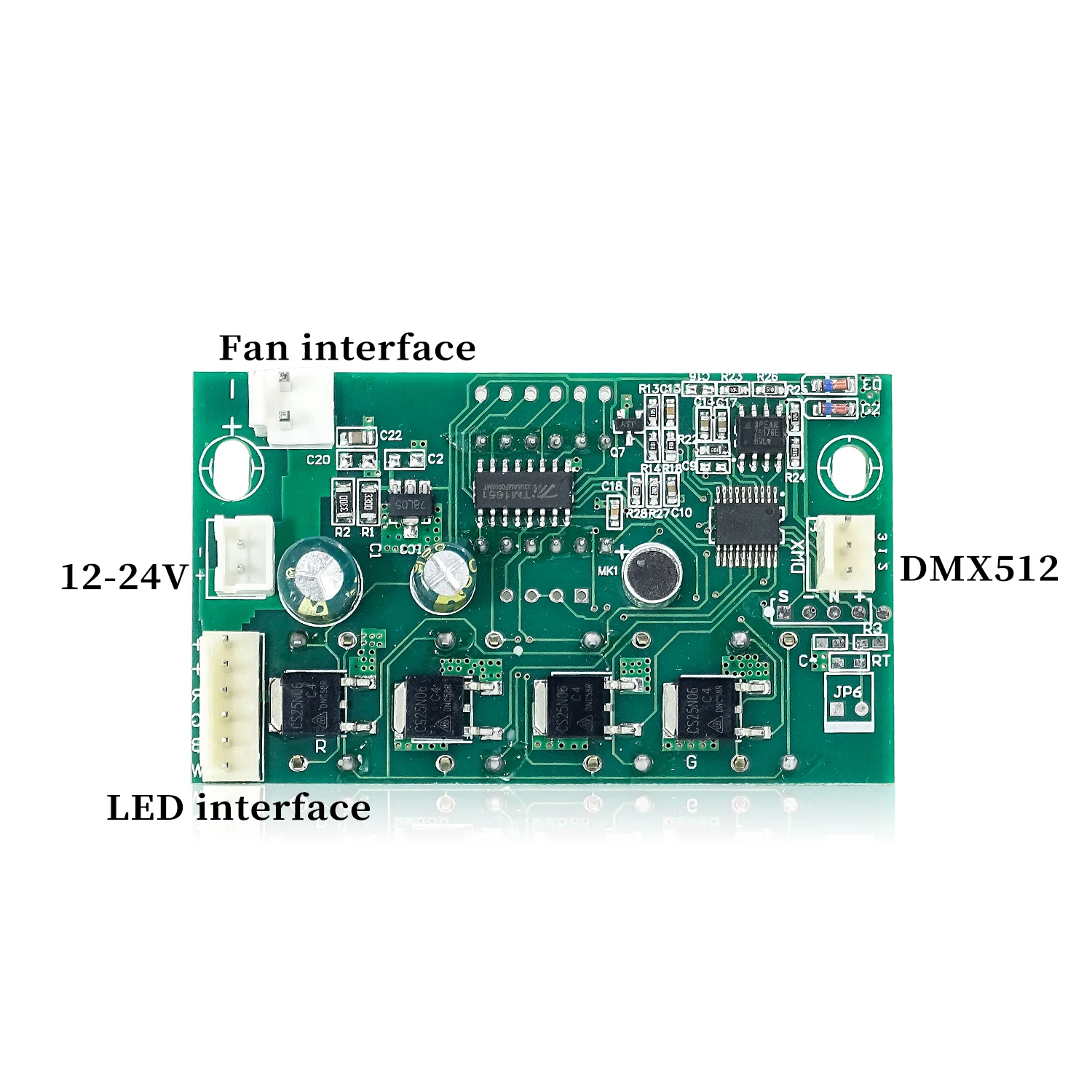 7x12W/12x18W/24x12W RGBW 4 in 1 or RGBWA UV 6 in 1 12-24V Constant Voltage Mainboard Stage Lighting Accessories 4/8CH 6/10CH