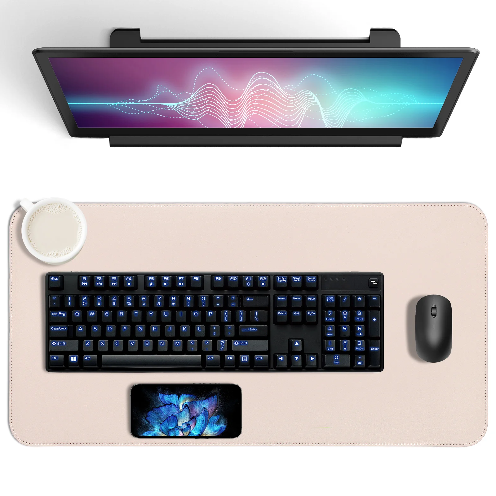 

Mouse 1 Cork Table Protector Pad 60x30cm Large Desk Mat Non Slip Gaming Computer Table Protector Strap