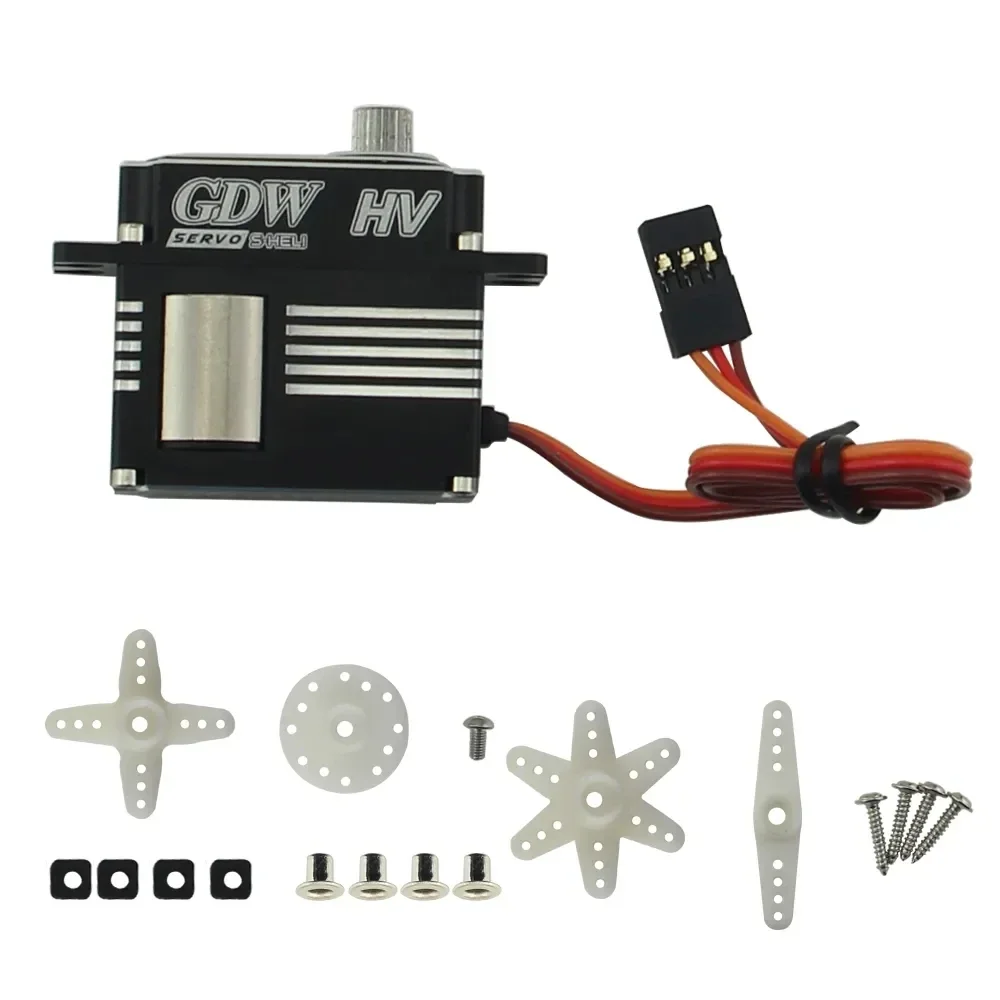 Gdw DS 590Mg 12Kg Helikopter Swashplate Volledig Metalen Hv Coreless Digitale Servo Voor 450-500 Helikopter 70e Turbojet Robot Met Vaste Vleugels