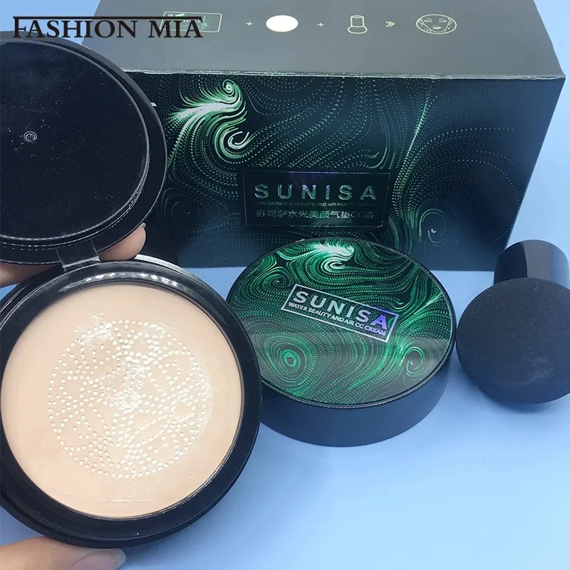 

20g SUNISA CC Cream Mushroom Head Air Cushion For Face Moisturizing Foundation Air-permeable Natural Brightening Makeup Tool