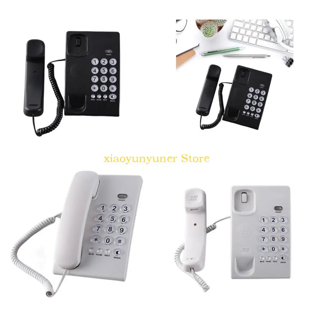 P9JB Corded Phones Landline Home Phone Landline Phones Big Button Landline Telephone for Office Hotel Home Bathroom