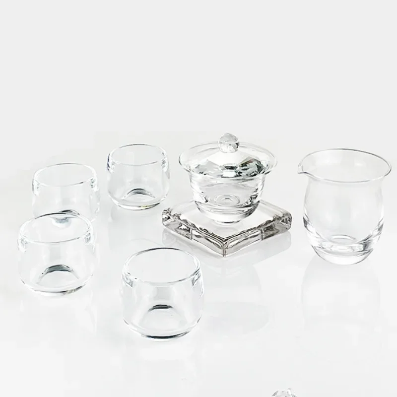 

High-end crystal glass fair cup kung fu sea tea set heat-resistant and anti-scalding household creative male cup high-end