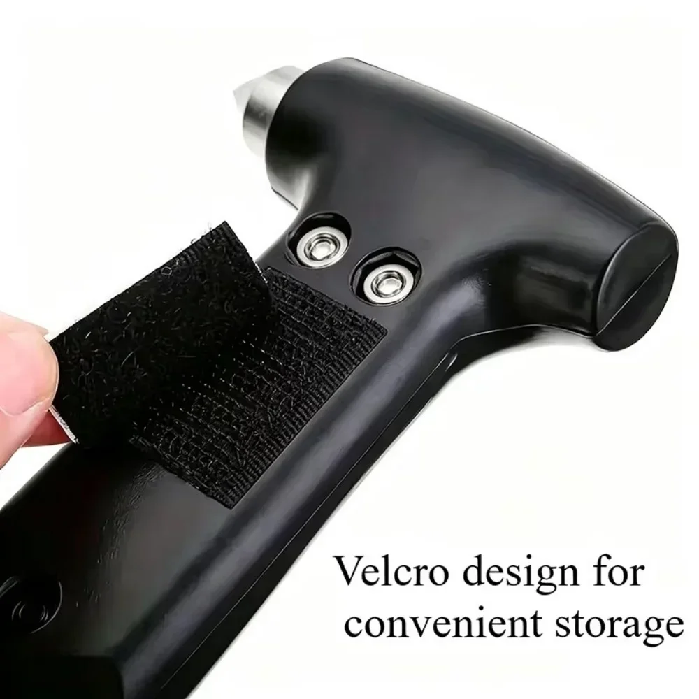 Marteau brise-vitre portable, mini outil de sécurité d'urgence pour voiture avec coupe-ceinture de sécurité, outil de sauvetage pour évasion automobile
