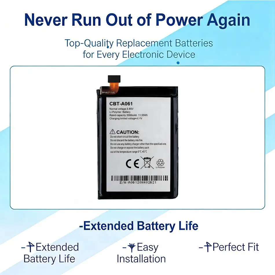 

Аккумулятор для мобильного телефона Cbt-A061, премиум-класса, замена для Cubot Kingkong Mini 2 Rugged 4" 3000 мАч