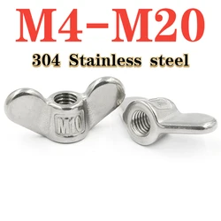1/2 Piece 304 Stainless Steel Yuanbao Nut M4 M5 M6 M8 M10 M12 M16 M20 Tool Free Hand Tightened Large Ear Wing Nut