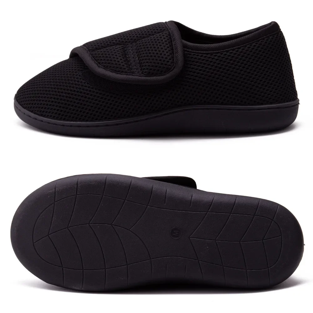 2024 high quality can adjust upper and more wide soft comfortable health shoes for walking and diabetics
