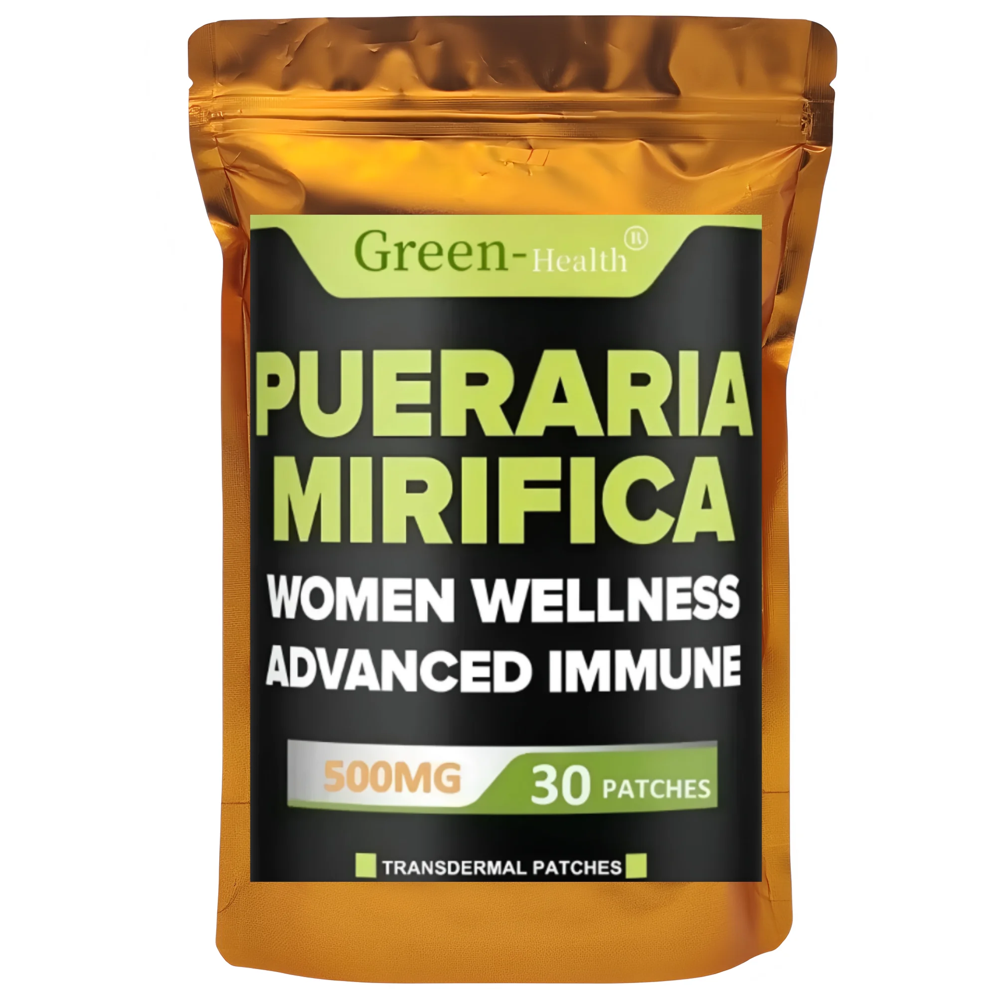 Pueraria Mirifica Transdermal Patches 30 Count Natural Wellness Support for Women's Health Boosts Immune System & Energy Levels