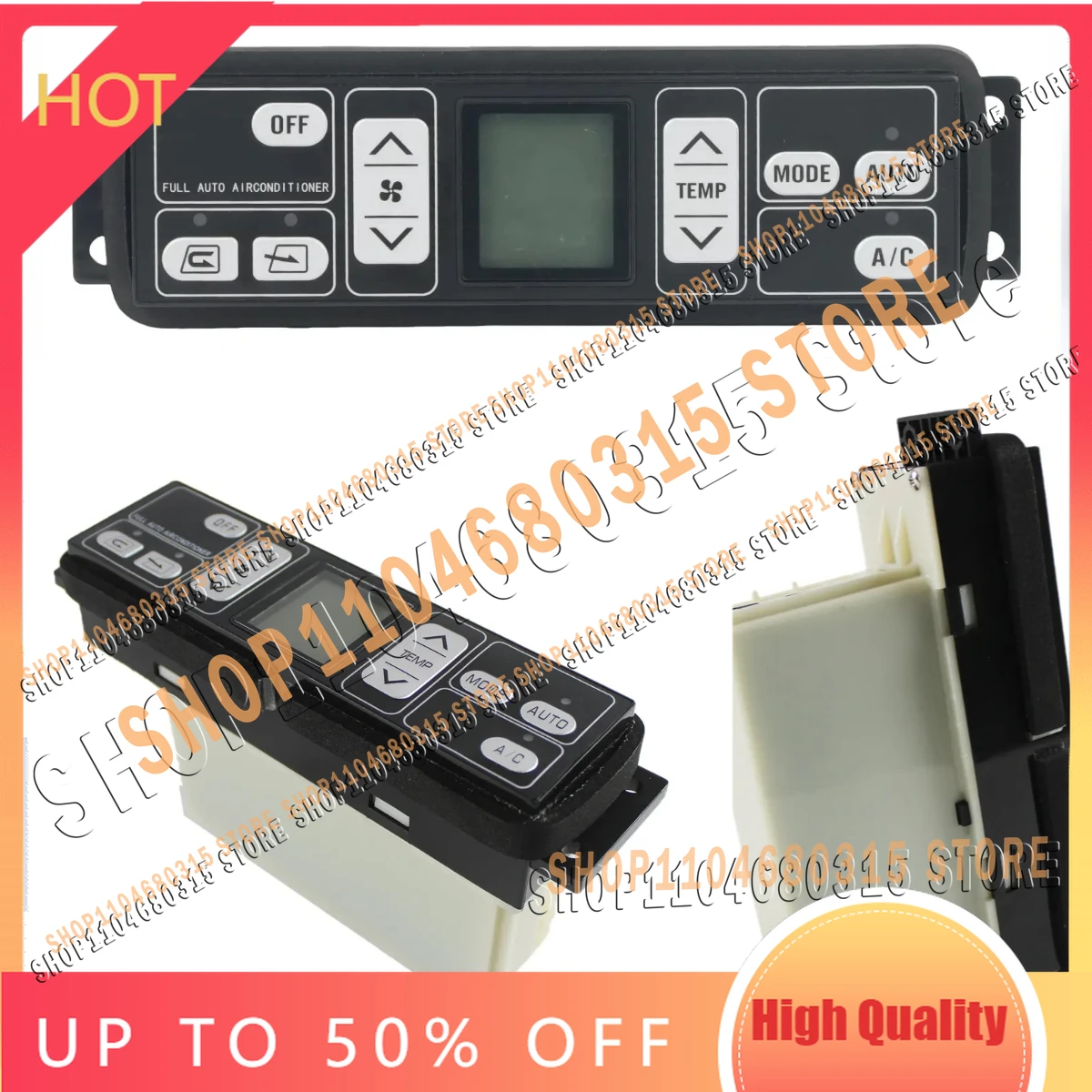 

146570-2510 New Excavator for KomatsuPC200-7 A/C Control Panel PC220-7 20Y-979-7630 237040-0021 20Y9797630 1465702510 2370400021
