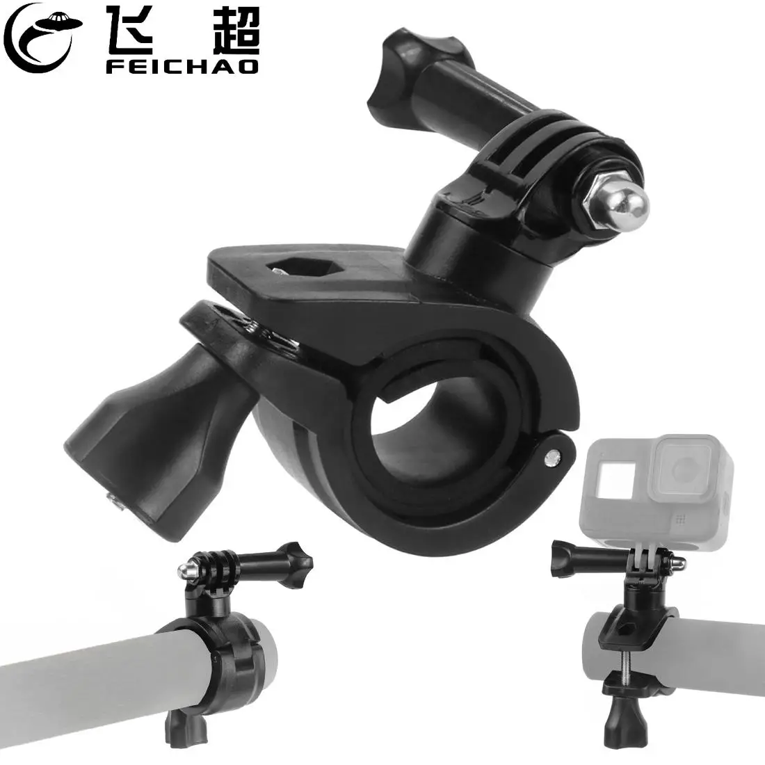 

360 Degree Rotation Bike Bicycle Motorcycle Handlebar Handle Bar Mount Holder for Gopro Hero 13 12 11 Action Camera Accessories