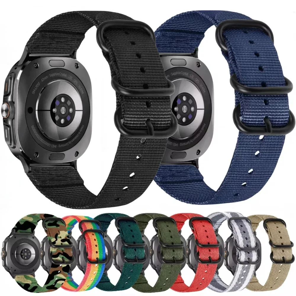 Cinturino in nylon intrecciato per Samsung Galaxy Watch Cinturino elegante ultra di fascia alta invece del cinturino Galaxy Watch Ultra 47MM di moda
