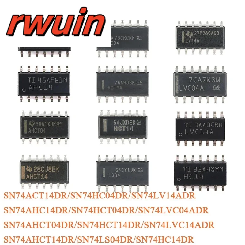20pcs/10pcs SN74LVC14ADR SOIC-14 LVC14A SN74LVC14A SN74AHCT14DR SN74HC04DR Six-way Schmitt Trigger Inverter SMD Logic Chip