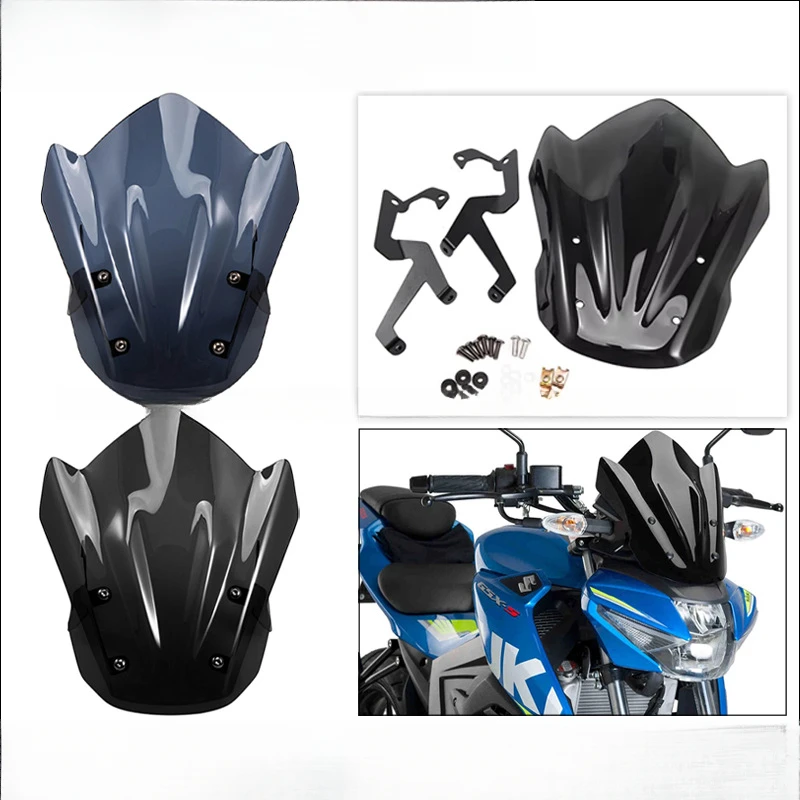 

Suitable for SuzukiGSX-S 150 17-22Motorcycle front windshield deflector Front Windshield Glass Windscreen