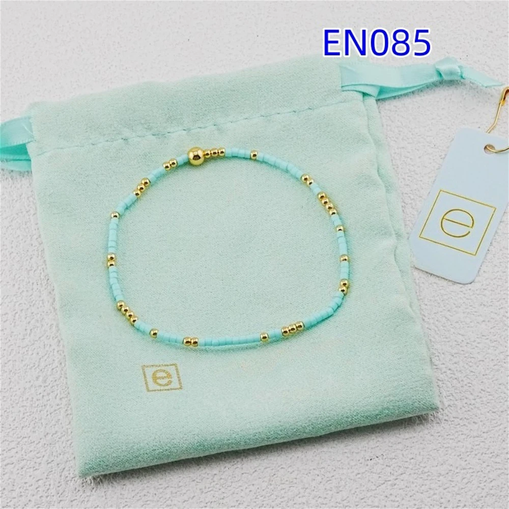 

YEEVAA Hope Unwritten 2mm Colorful Seed Beads Charm Stackable Stretch Bracelet, Fashion Jewelry Gift for Women