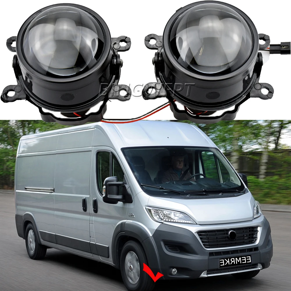 3.0 Inch Fog Light Projector Lens Bi-Xenon Lenses for Fiat Ducato 290 295 E-Ducato 2014-2018 2019 2020 2021