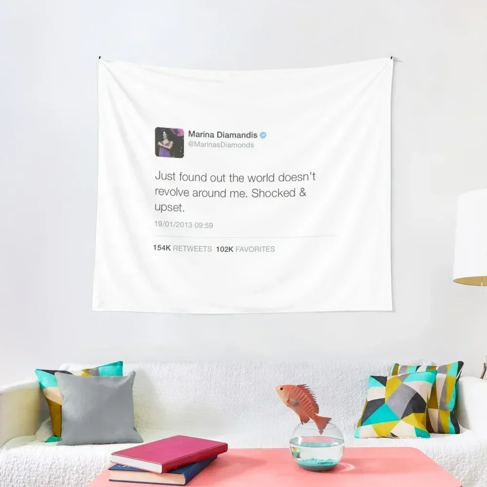 

Marina and the Diamonds Tweet Tapestry Nordic Home Decor Room Decor Aesthetic For Bedroom On The Wall Tapestry