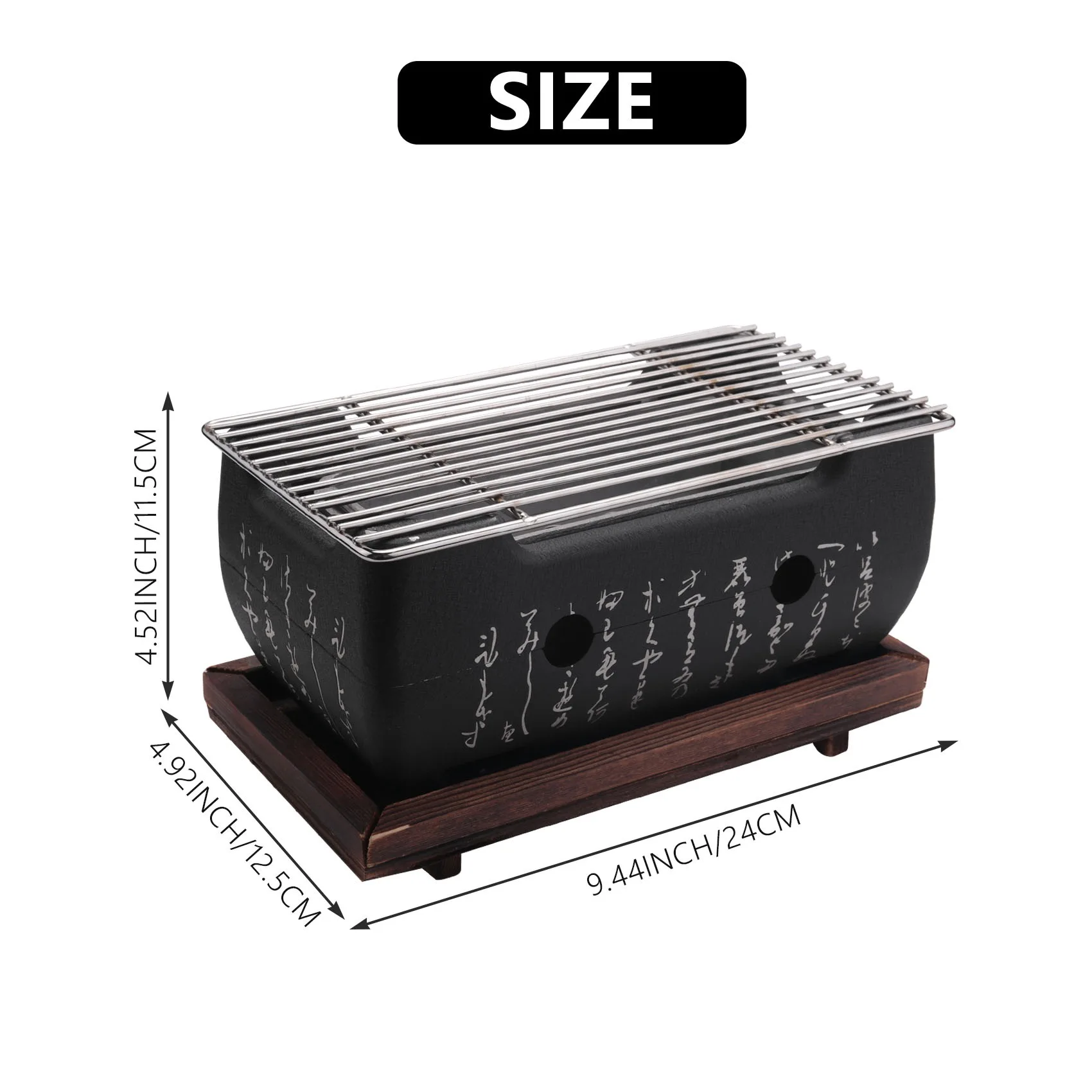 

ABME Japanese Korean Bbq Grill Oven Aluminium Alloy Charcoal Grill Portable Party Accessories Household Barbecue Tools