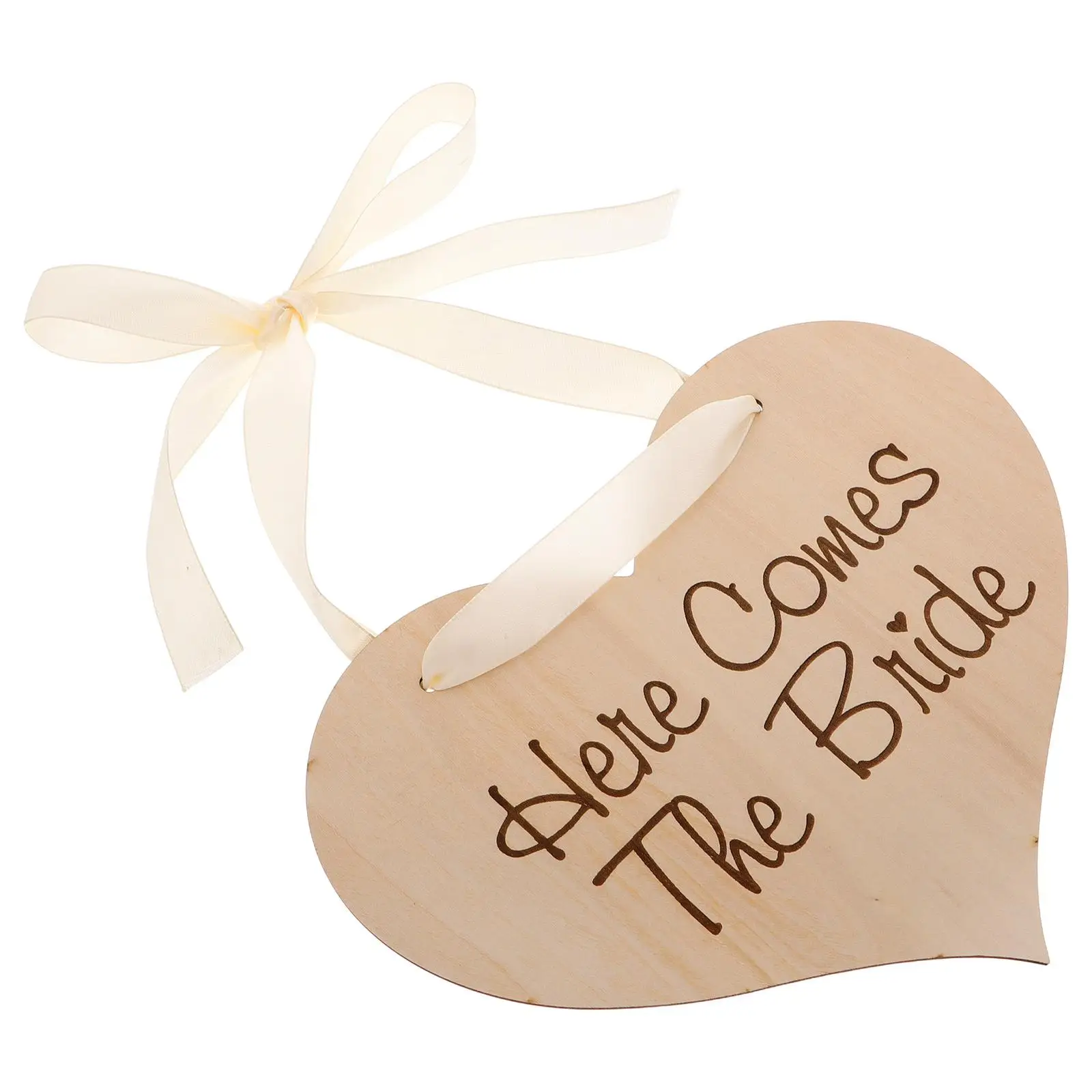 

Love Wooden Sign Heart Decoration Hanging Plaque Wedding Supplies Memorial Table for Rope