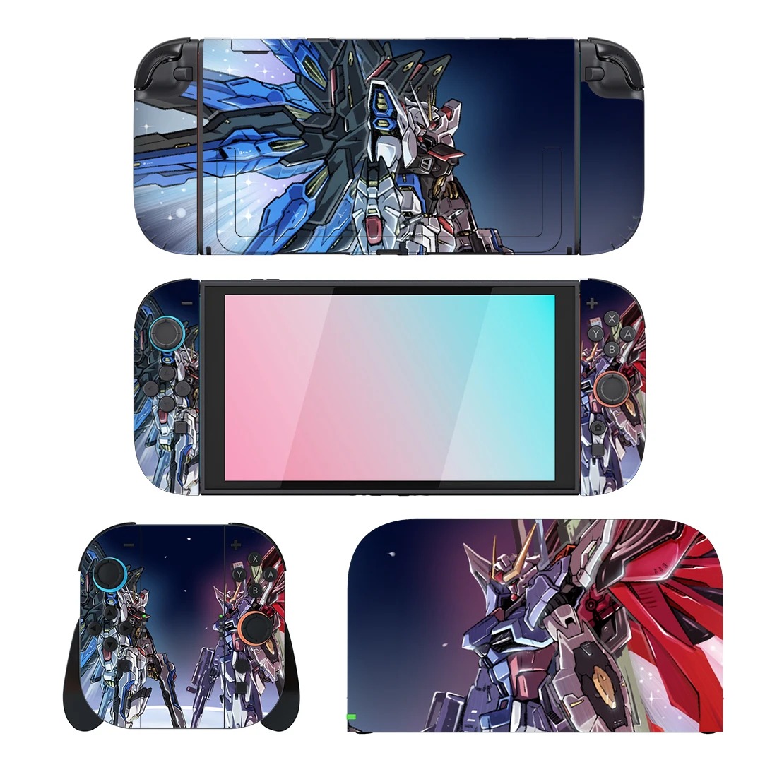 

Anime Gundam Sticker Skin for Nintendo Switch 2 NS Console Dock Charger Stand Holder Joy-con Controller Vinyl