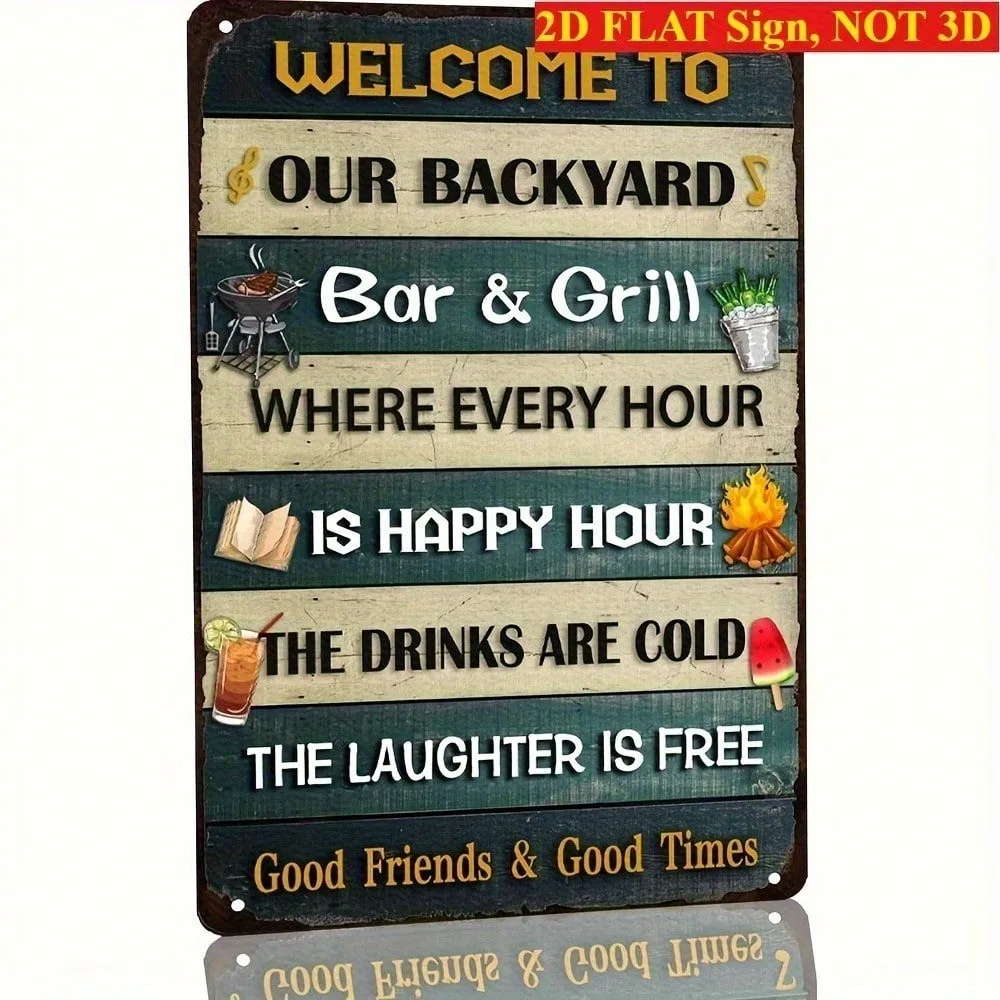 

Vintage Art Deco Ramadan & Valentine's Metal Tin Sign 2026 - Rustic 8x12" Outdoor Wall Decor for Garden, Patio, Porch