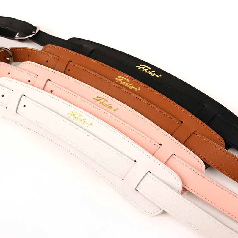 Leather Guitar Strap Adjustable Guitar Shoulder Strap Widening Comfortable Bass Straps Universal String Instruments Accessories