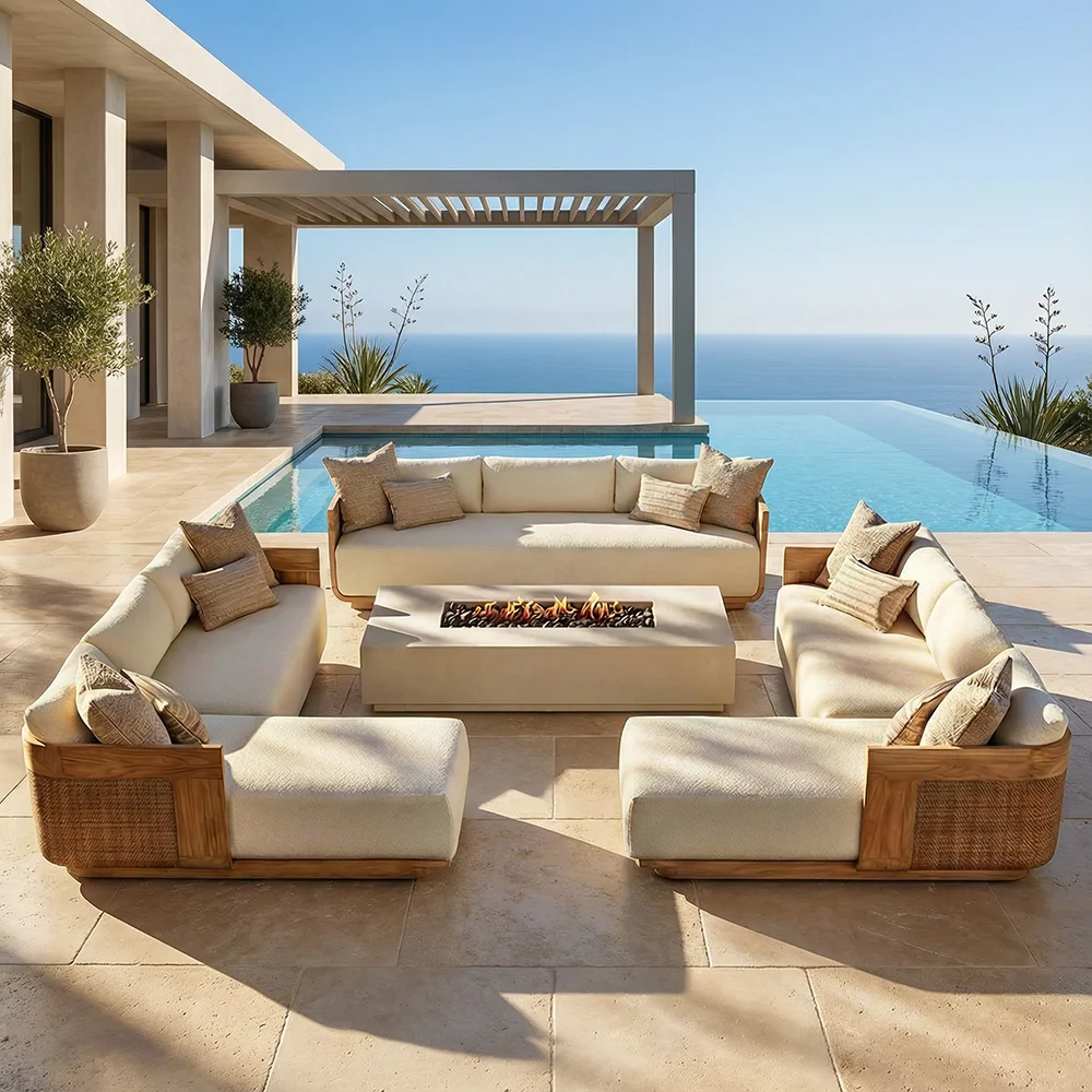 Luxury Modern Garden Sofa Set  - Outdoor Furniture Teak recension och pris